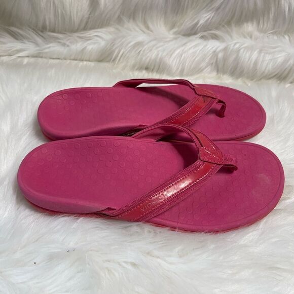 Vionic High Tide hot pink thong sandals arch support size 10 - Picture 1 of 8